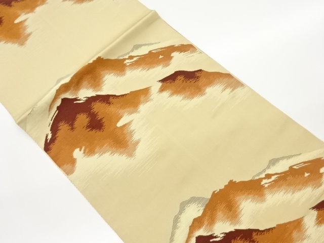 本場筑前博多山並模様織り出し名古屋帯